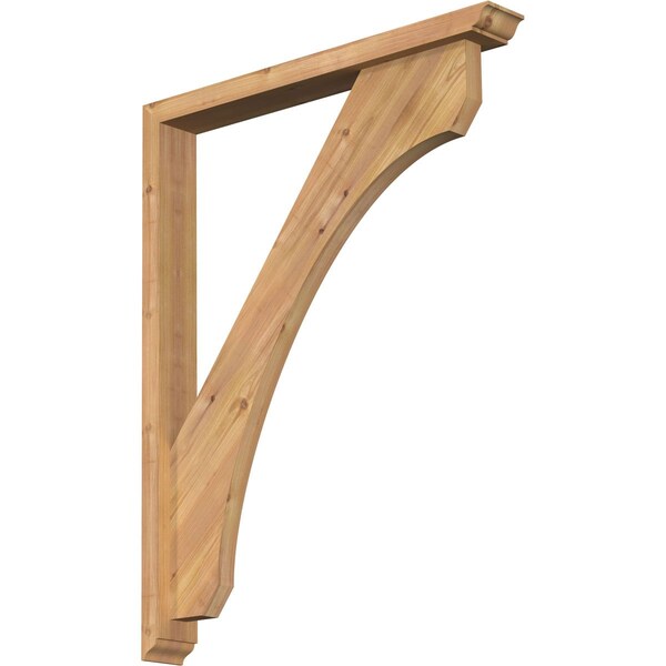 Ekena Millwork Legacy Traditional Smooth Bracket w/ Offset Brace, Western Red Cedar, 3 1/2"W x 28"D x 36"H BKT0402X28X36LEC01SWR - main